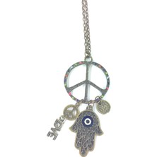 Tedz Collectıon Peace And Love Kolye