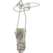 Tedz Collectıon Metal Mask  Kolye