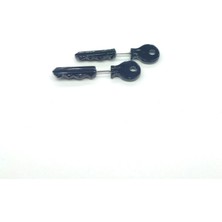 Tedz Collection Küçük Siyah Anahtar Pin Küpe