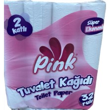 Pink Tuvalet Kağıdı Çift Katlı 32'li Süper Ekonomik