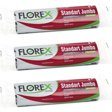 Florex Standart Jumbo Boy Çöp Torbası Siyah 80 x 110 cm 3 x 10'lu