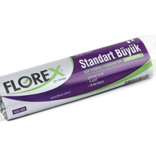 Florex Standart Büyük Boy Çöp Torbası Siyah 65 x 80 cm 10 x 10'lu