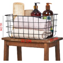 Orsa Home 985 Mat Siyah Organizer Sepet