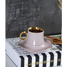 Acar Istanbul 6 Kişilik Kahve Fincan Takımı 90 ml Vizon