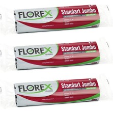 Florex Standart Jumbo Boy Çöp Torbası Siyah 80 x 110 cm 3 x 10'lu