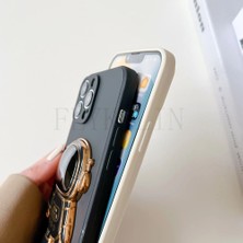 Enfein Iphone 13 Pro Ile Uyumlu Kılıf Stand Olabilen Elonlansman Astronot Kılıf Siyah