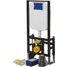 Creavit Asma Klozetler Için Alçıpan Duvar Içi Yere Montaj Uygulamalı Set 3-6 Litre Gövde Gömme Rezervuar GR5004