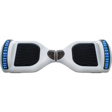 Citymate Smart Balance Elektrikli Kaykay Hoverboard 6.5 Inch Otomatik Dengeli LED Işıklı Beyaz