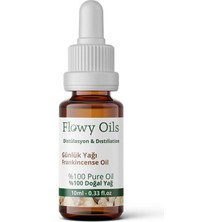 Flowy Oils Sığla Günlük Yağı %100 Doğal Bitkisel Uçucu Yağ Akgünlük Yağı Frankincense Oil 10ML