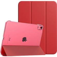 MTK Moveteck Apple iPad 10. Nesil 10.9 2022 Tablet Zırh Kılıf Slim Smart Standlı Akıllı Kapak Otomatik Uyandırma/uyku Akıllı Folio ve Sert Pc Yarı Saydam Arka Kapak iPad