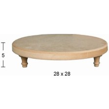 E Hobici  Ayaklı Yuvarlak Sunumluk 28 x 28 cm SN24