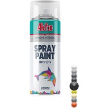 Akfix Sprey Boya Parlak Siyah RAL9005 400ML / 300GR