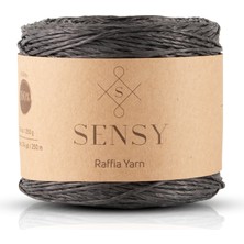 Sensy Premium 250 Gram Doğal Kağıt İp, Hasır Kağıt İplik, Rafya,Çanta,Supla,Şapka İpi, 250 Metre