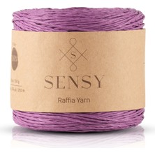Sensy Premium 250 Gram Doğal Kağıt İp, Hasır Kağıt İplik, Rafya,Çanta,Supla,Şapka İpi, 250 Metre