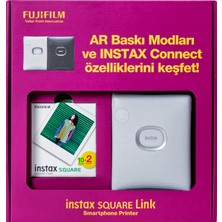 Instax Square Link Beyaz Akıllı Telefon Yazıcısı Bundle Box