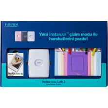 Instax Mini Link 2 Beyaz Akıllı Telefon Yazıcısı Bundle Box