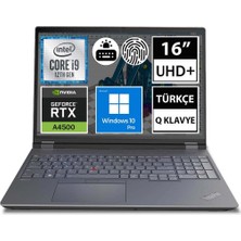 Lenovo Thinkpad P16 21D6003NTX02 İntel Core i9-12950HX 32GB 1TBssd+1TBssd A4500 16" Uhd+ Windows 10 Pro Taşınabilir Iş Istasyonu