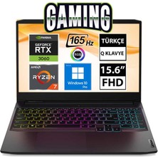 Lenovo Ideapad Gaming 3 82K200JUTX09 Ryzen7 5800H 16 GB 512 SSD RTX3060 Windows 10 Pro 15.6" FHD Taşınabilir Bilgisayar