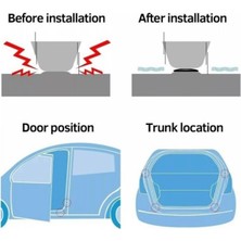 Optana Forforlu 10 Adet Araba Kapı Çarpma Önleyici Conta Kaput Bagaj