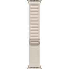 Schitec 42-44MM Yeni Nesil Apple Uyumlu Akıllı Saat Kordonu Hasır Kancalı Beyaz