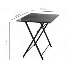 Tubix Kare Çam Balkon Bahçe Çalışma Mutfak Masa 70X70 CM