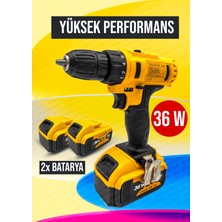 Maxstar Turbo Tools 24 V 5000 Ma 2 Li-Ion Çift Akülü Profesyonel Vidalama Şarjlı Matkap