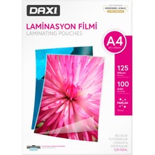Daxi A4 Laminasyon Filmi 125 Mikron Parlak 100'lü