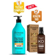 Fitness Professional Keratin Bakım Sonrası Tuzsuz Bakım Şampuanı 1000 ml + Keratin Bakım Yağı 100 ml