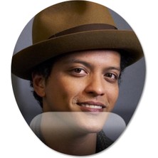 Pixxa Bruno Mars Bilek Destekli Mousepad Model - 2 Oval