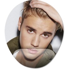 Pixxa Justin Bieber Bilek Destekli Mousepad Model - 1 Oval