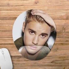 Pixxa Justin Bieber Bilek Destekli Mousepad Model - 1 Oval