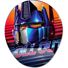 Pixxa Transformers Optimus Prime Autobots Roll Out! Bilek Destekli Mousepad Model - 1 Oval