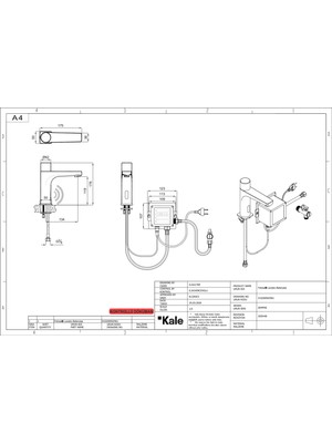 Kale Sempre Mono Fotoselli Lavabo Bataryası (Elektrikli-Pilli) 410200502961