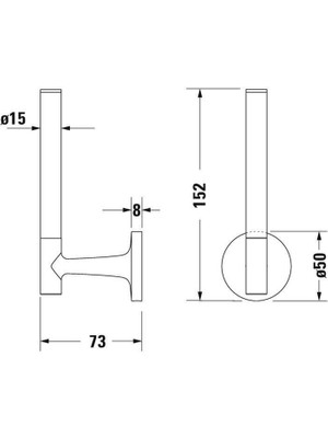 Duravit Starck T Tuvalet Kağıtlığı Yedek 0099391000