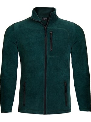 Genıus Store Erkek Polar Tam Fermuarlı 3 Cepli Outdoor Polar Ceket