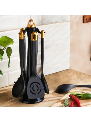 Emsan Hera 6 Parça Standlı Servis Seti Gold