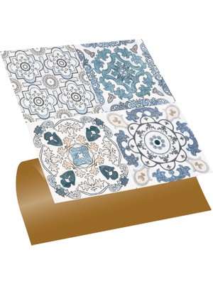 Tink Kendinden Yapışkanlı Mutfak Banyo Kaplama Retro 010 Desenli Pvc Karo 30X30 cm (56 Adet) 5m2