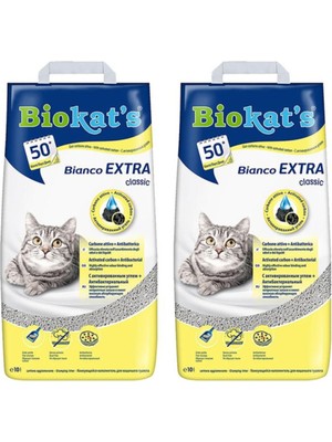 Biokat's Biokat's Kedi Kumu Bianco Extra 10 Lt 2 Adet
