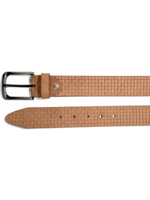 Bambi Vizon Süet Leather Erkek Kemer U08657082402