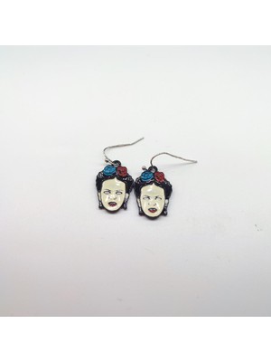Tedz Collection Güllü Frida Pin Küpe