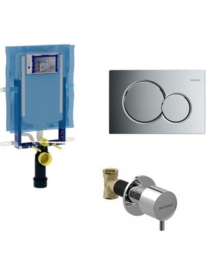 Geberit Sigma Gömme Rezervuar Seti 8 Cm Parlak Krom