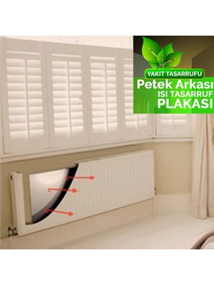 Byens 5 Adet Petek Arkası Yalıtım Levhası Radyatör Peteği Izolasyon Ev Isı Tasarruf Kalorifer Arkalığı Yalıtımı Plaka Ses Önleyici