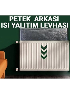 Byens Petek Arkası Yalıtım Levhası Radyatör Peteği Izolasyon Ev Isı Tasarruf Kalorifer Arkalığı Yalıtımı Plaka Ses Önleyici