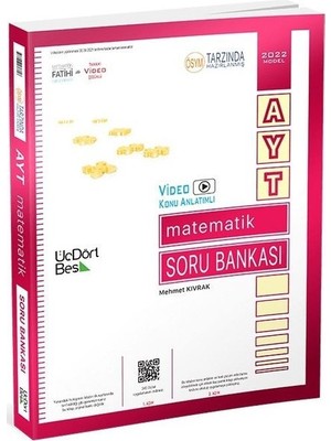 ÜçDörtBeş Yayınları AYT Matematik Soru Bankası