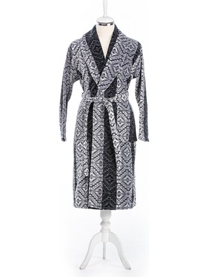 Özdilek Hawai Tapetto Kadife Şal Yaka Bornoz L Beden