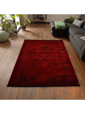 Giza Home Afgan Türkmen Otantik Desenli Dokuma Salon ve Oturma Odası Halısı 4897H 80 x 150