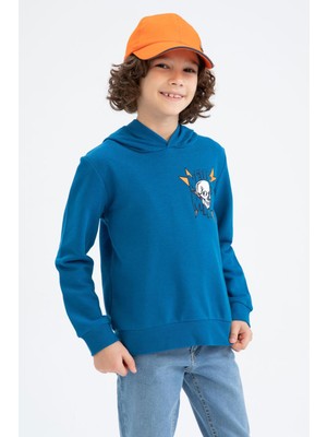 DeFacto Erkek Çocuk Regular Fit Kapüşonlu Sweatshirt Z2840A623SP
