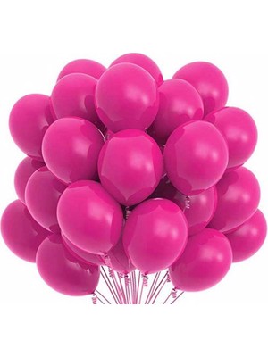 Parti Station Lastik Lateks Mat Balon 10 Adet Kırmızı Siyah Sarı Turuncu Pembe Mavi Mor Yeşil Küf Yeşili Şeffaf Lacivert Fuşya Gri Kahverengi