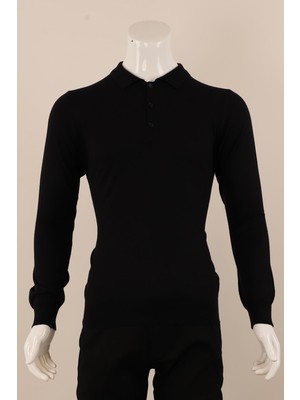 Piserro Slim Fit Yünlü Düğmeli Triko