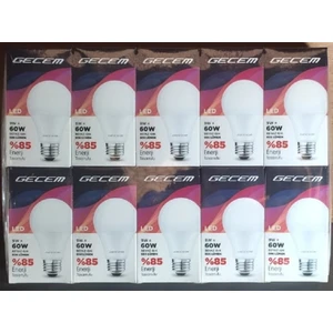 9 W Led Ampul 10'lu Paket Beyaz Işık - 10'lu Paket